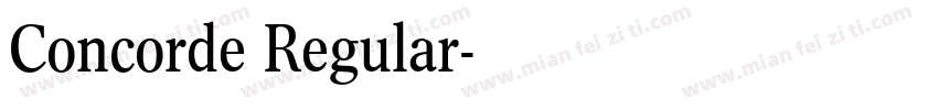 Concorde Regular字体转换